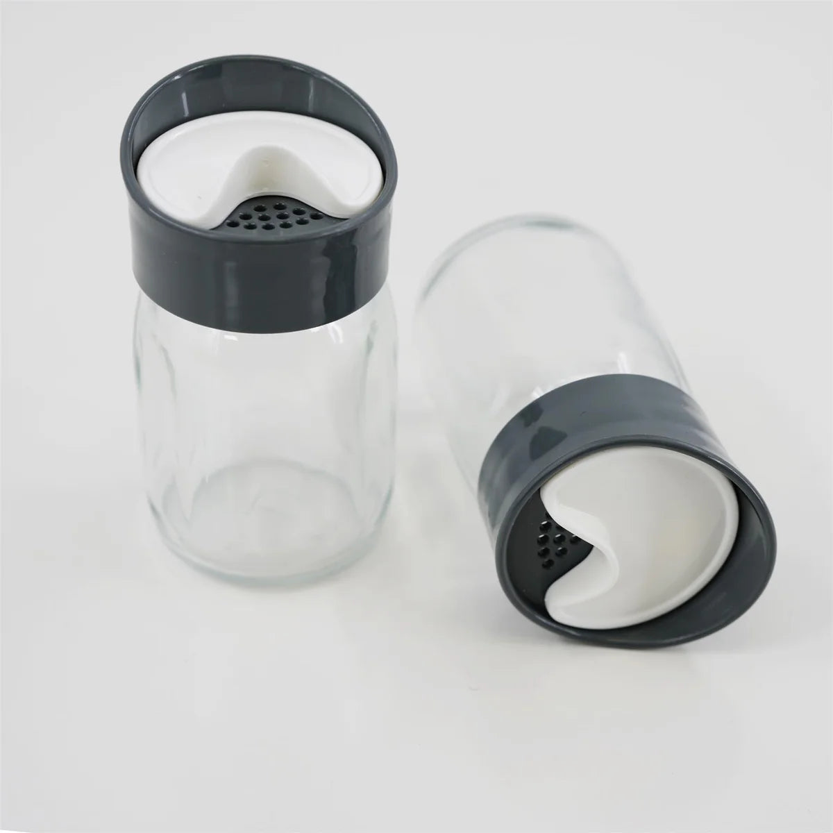 Salt and Pepper Pots With Holder