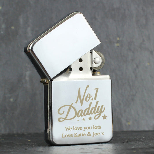 No.1 Daddy Silver Lighter