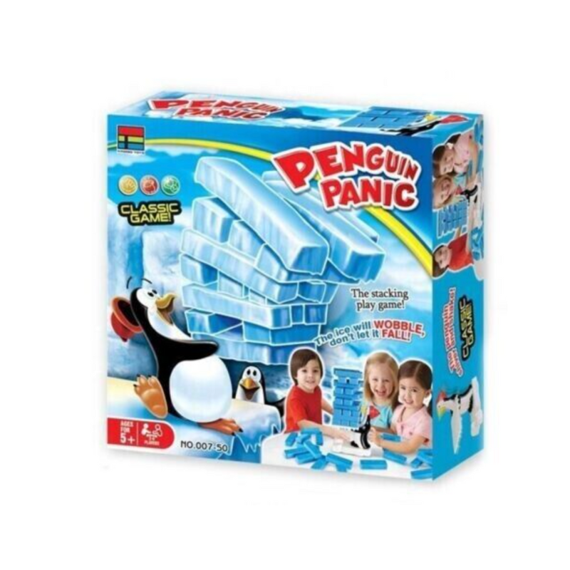 Penguin Panic  Stacking Blocks Game