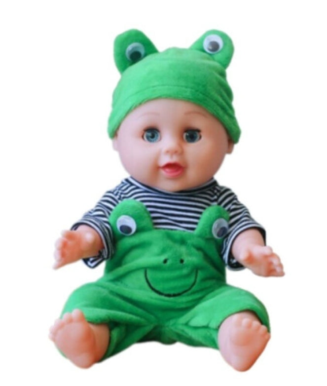 (Frog) Baby Reborn Blinking Dolls