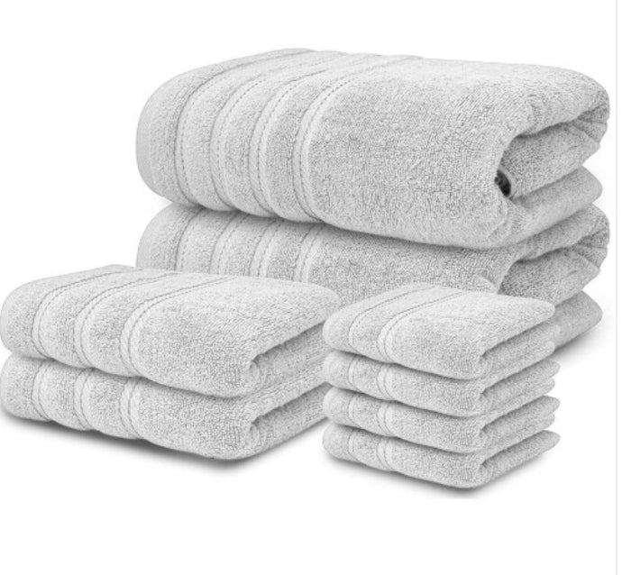 8 Piece Towel Bale Set 100% Egyptian Cotton