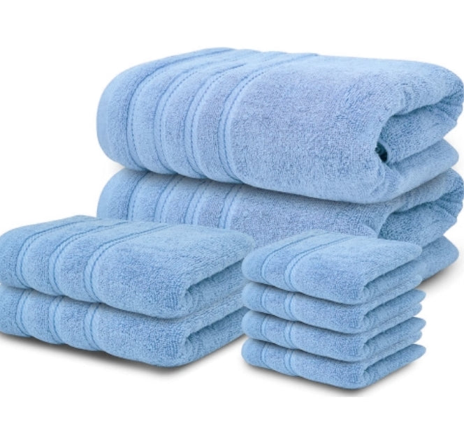 8 Piece Towel Bale Set 100% Egyptian Cotton