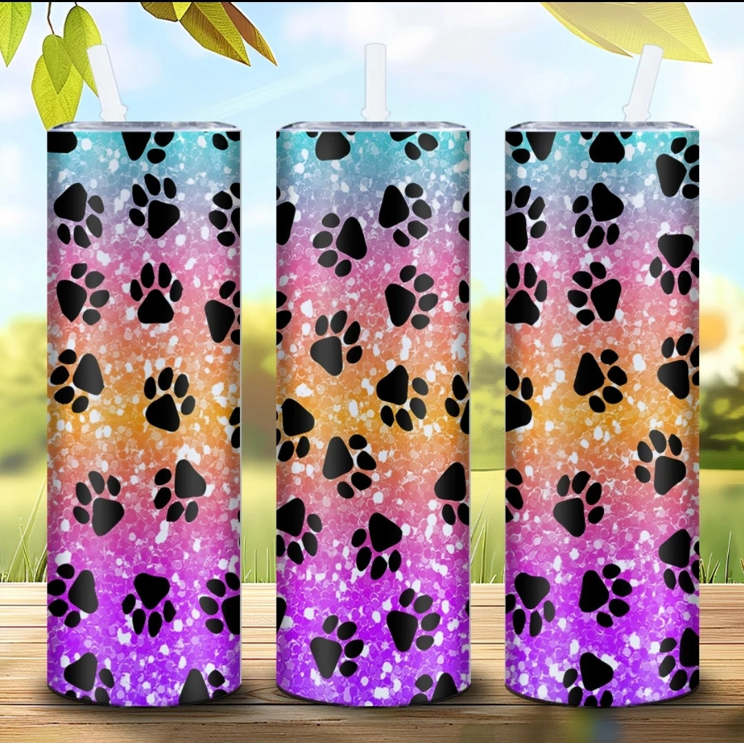 20oz Paw Print tumbler