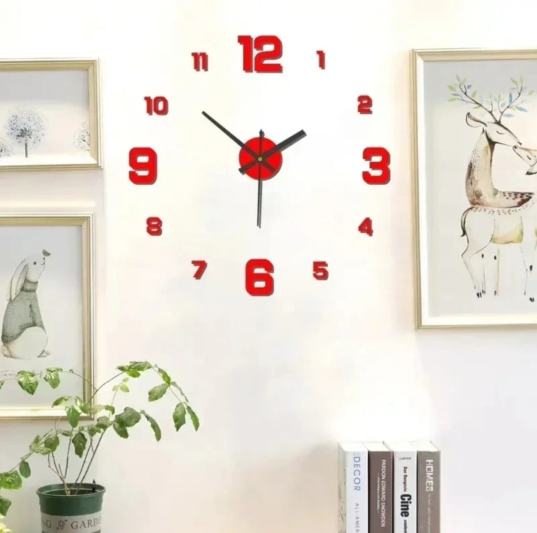 Clock wall stickers