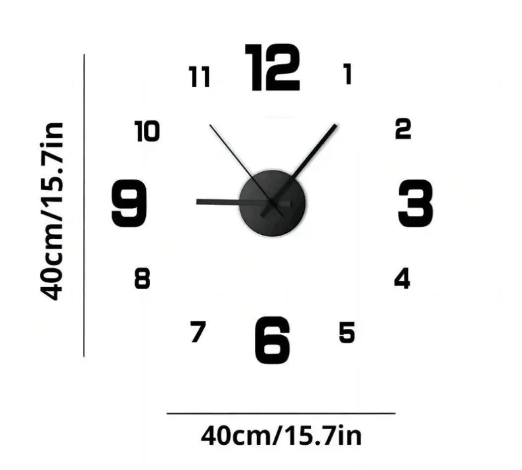 Clock wall stickers