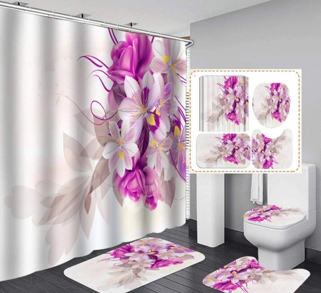 Floral Bathroom Set