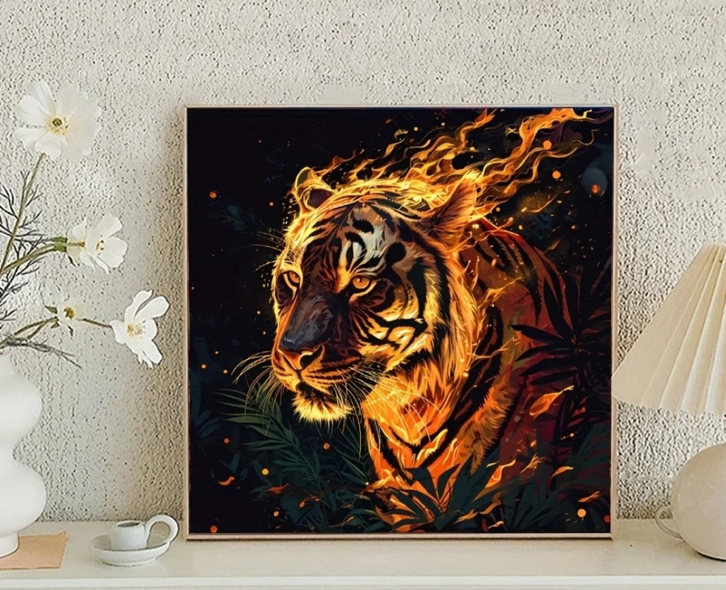 Tiger Diamond Art