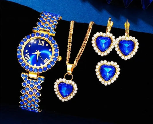Blue Rhinestone Set