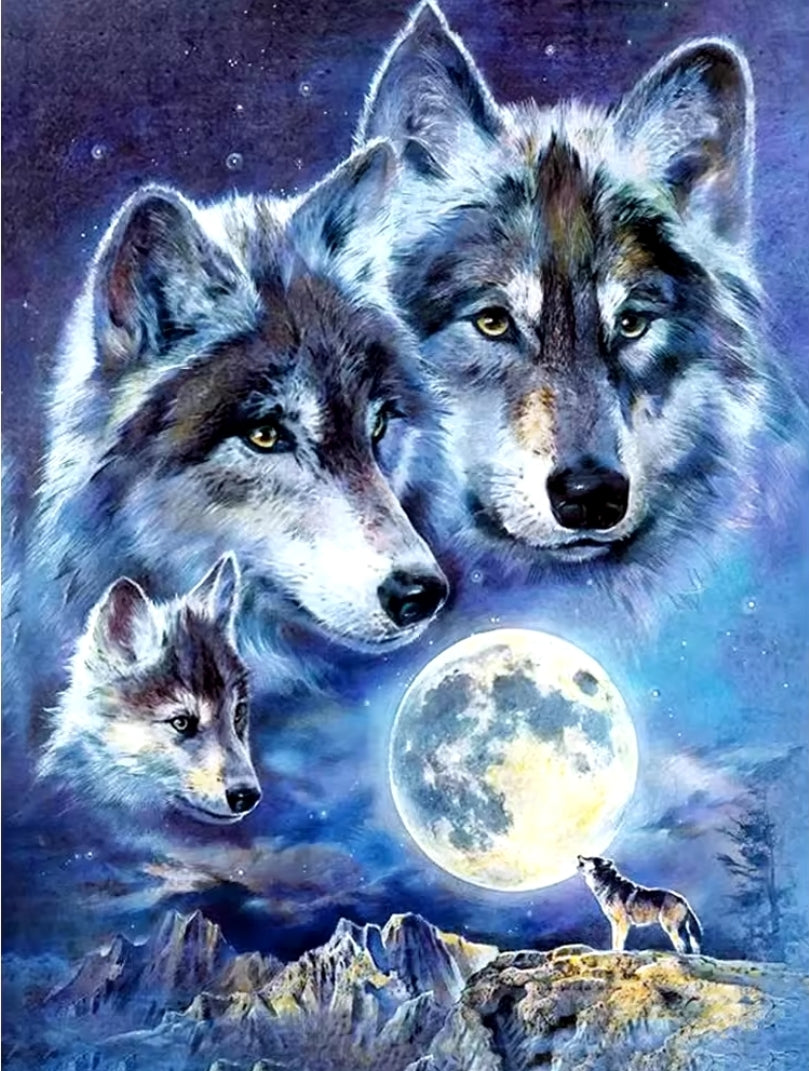 Wolf Home Diamond Art
