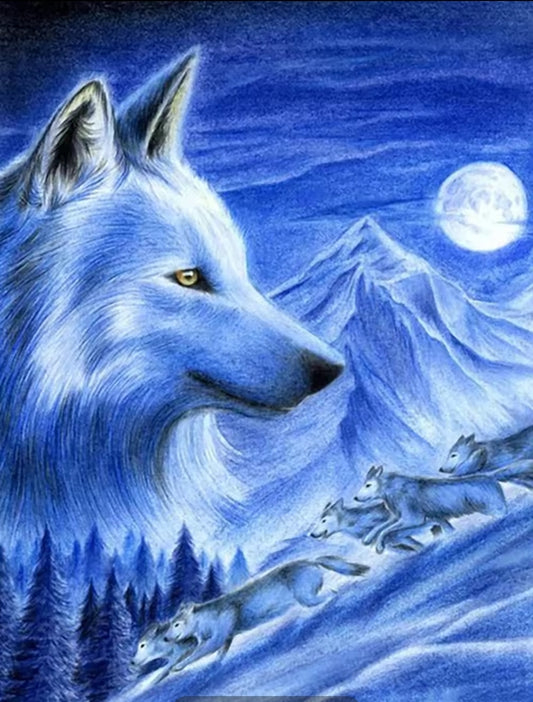 Wolf Mountain Diamond Art