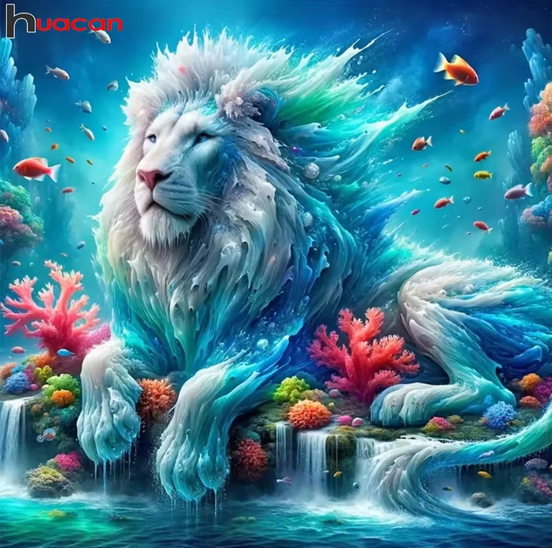 Lion Fantasy Diamon Art