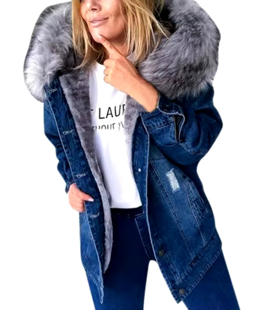 Ladies Denim Coat