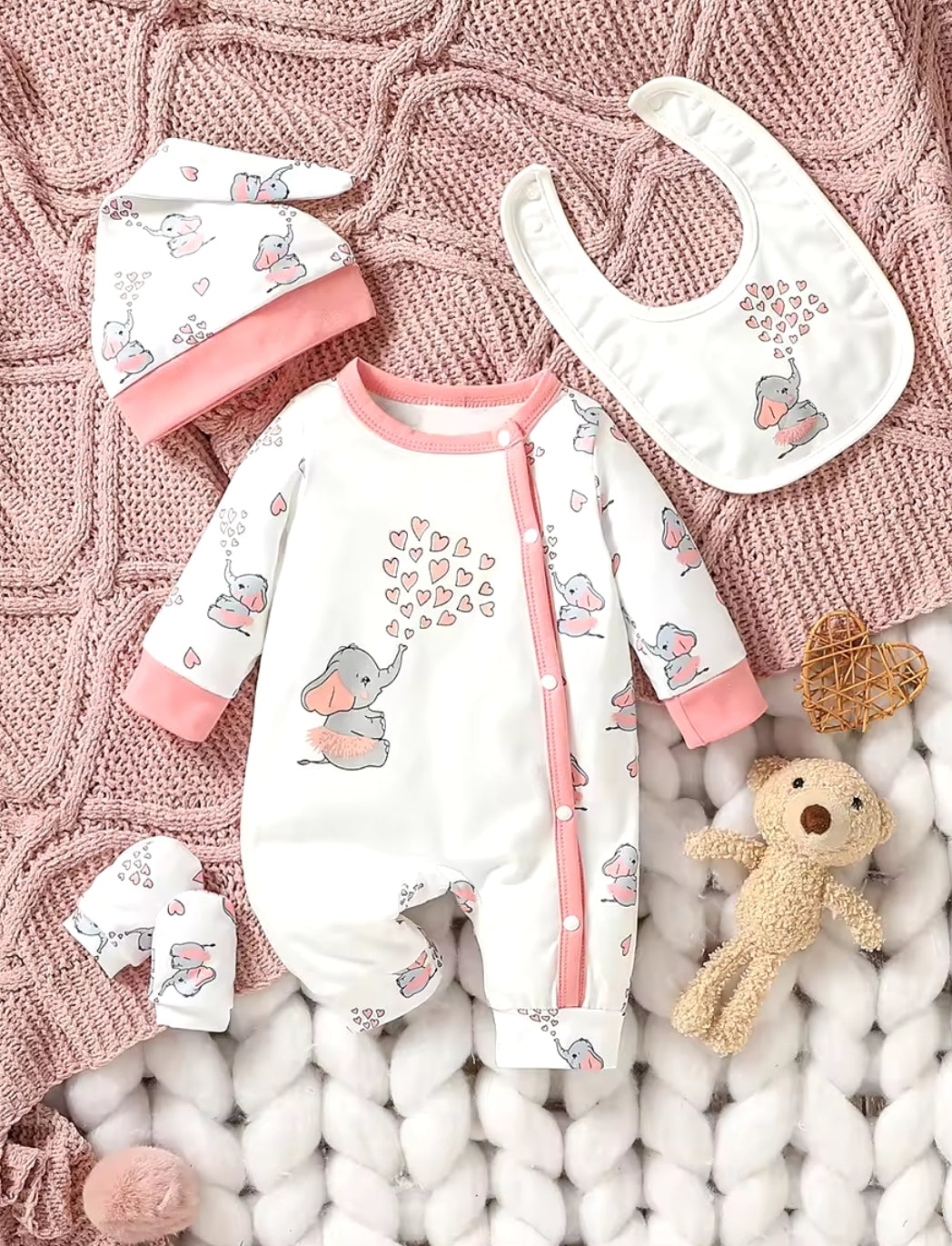 Baby Elephant 4Pc Set