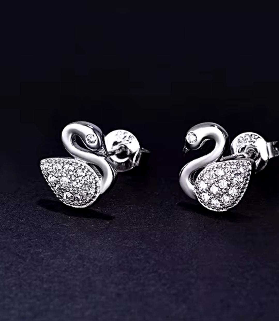Swan 925 Earrings