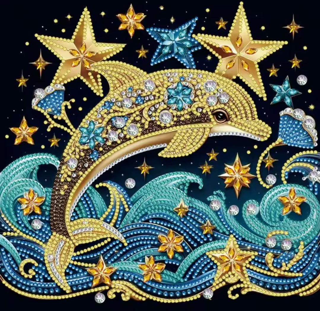 Dolphin Diamond Art