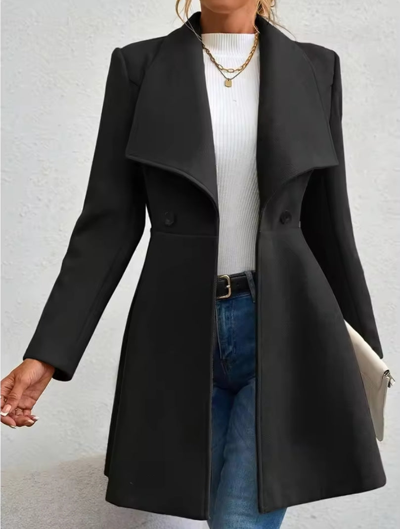 Ladies Winter Lapel Coat