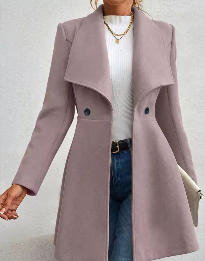 Ladies Winter Lapel Coat