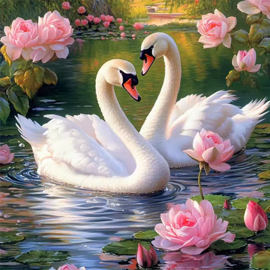 Swan Diamond Art