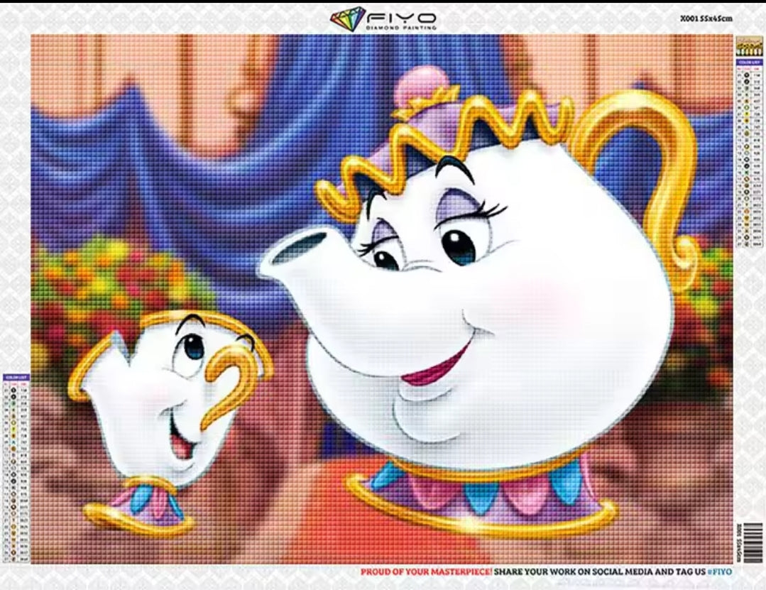 Mrs Potts & Chip Diamond Art