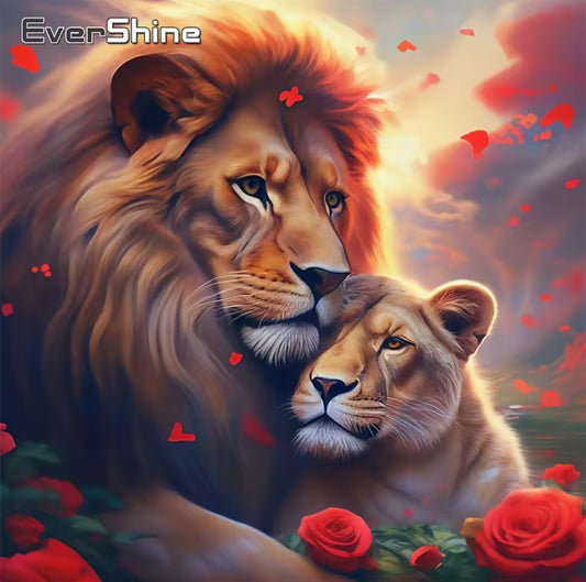 Lion Diamond Art