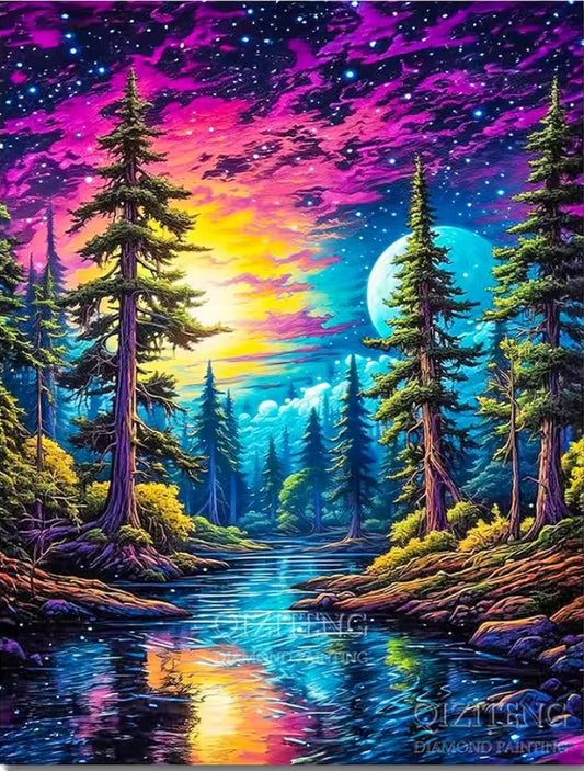 Aurora Landscape Diamond Art