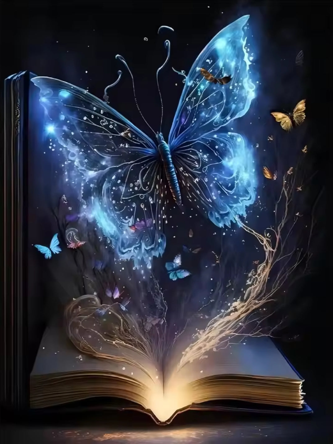 Book Butterfly Diamond Art