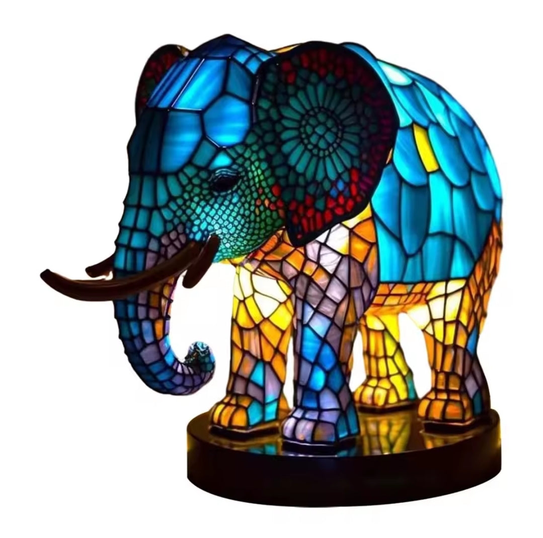 Elephant Resin Table Lamp