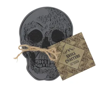 Set Of 4 Skull Coasters