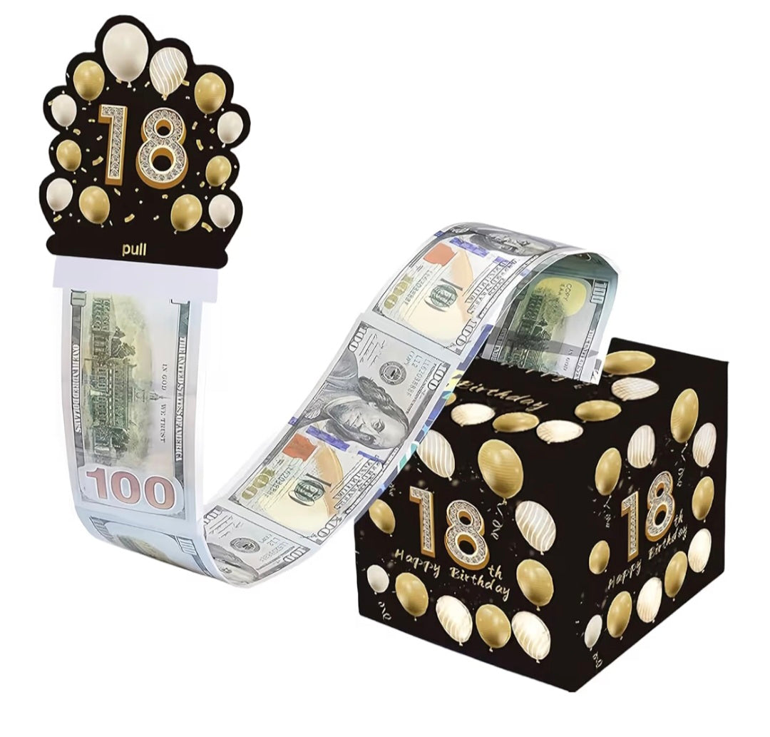 Birthday Cash Gift Presentation Box