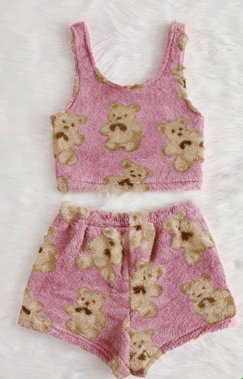 Ladies Fleece Pyjamas