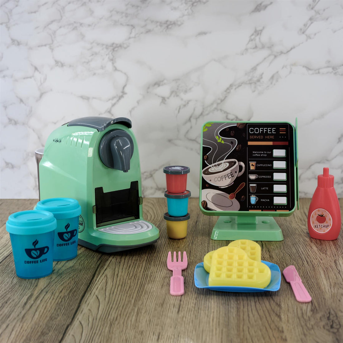 Kids Coffee Maker Role Play Set