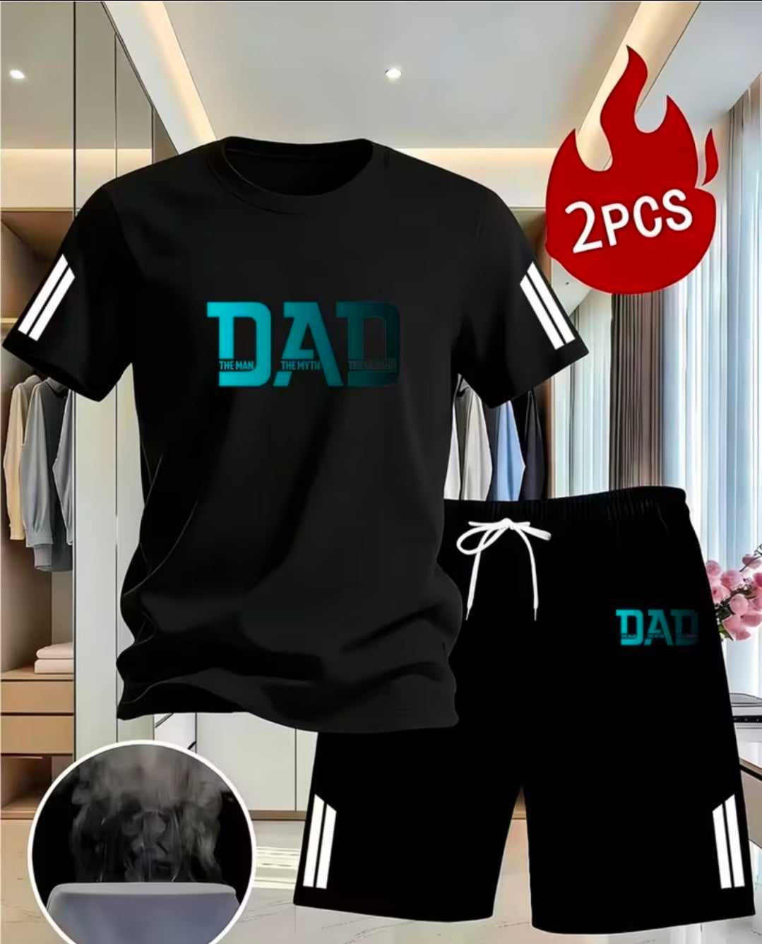 Lightweight Dad Short Set