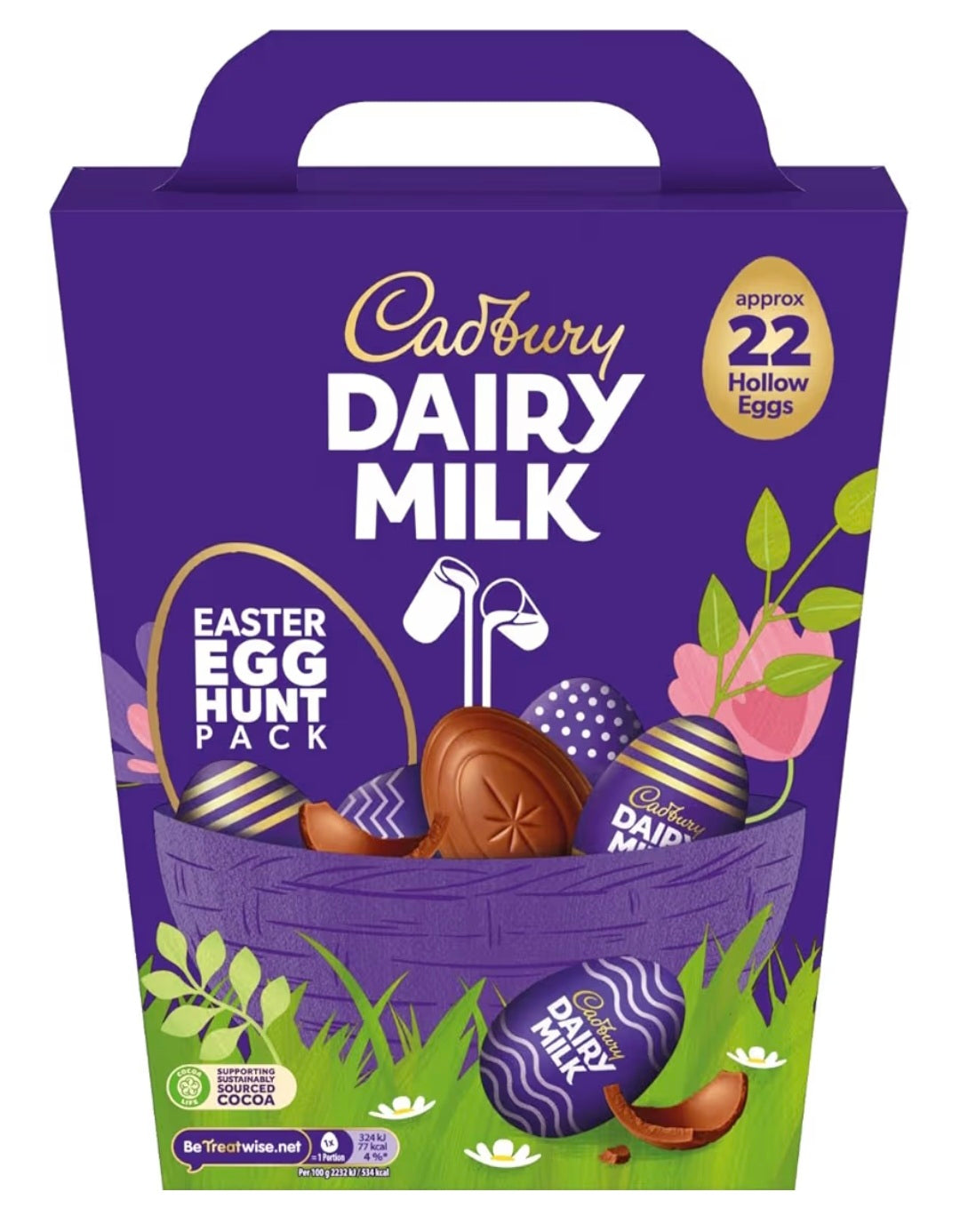 Cadbury Dairy Milk Chocolate Easter Egg Hunt Pack