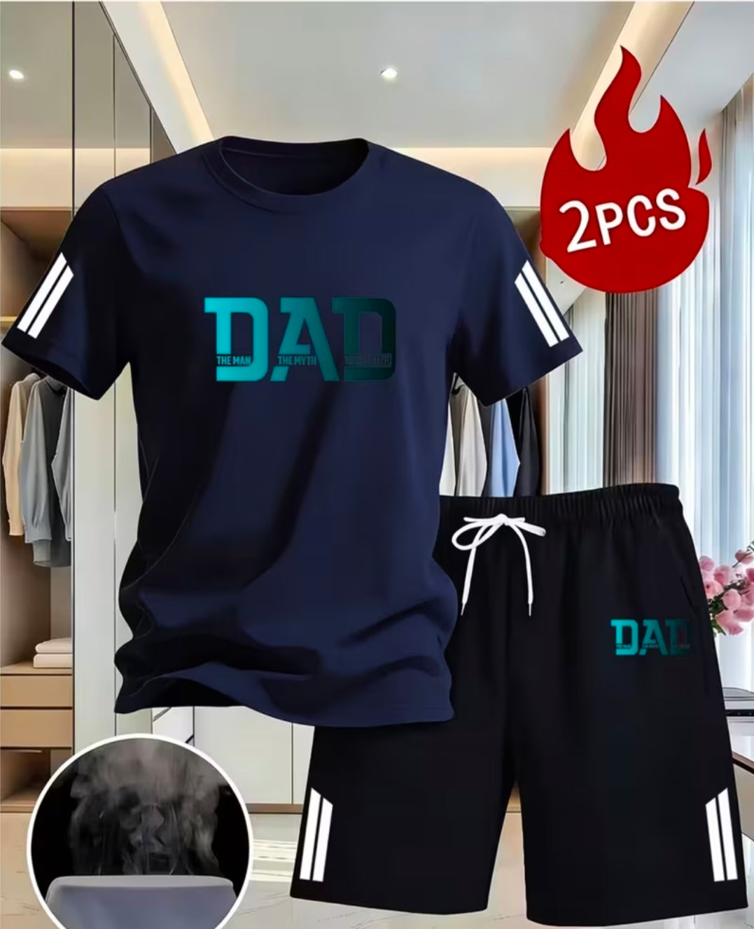 Lightweight Dad Short Set