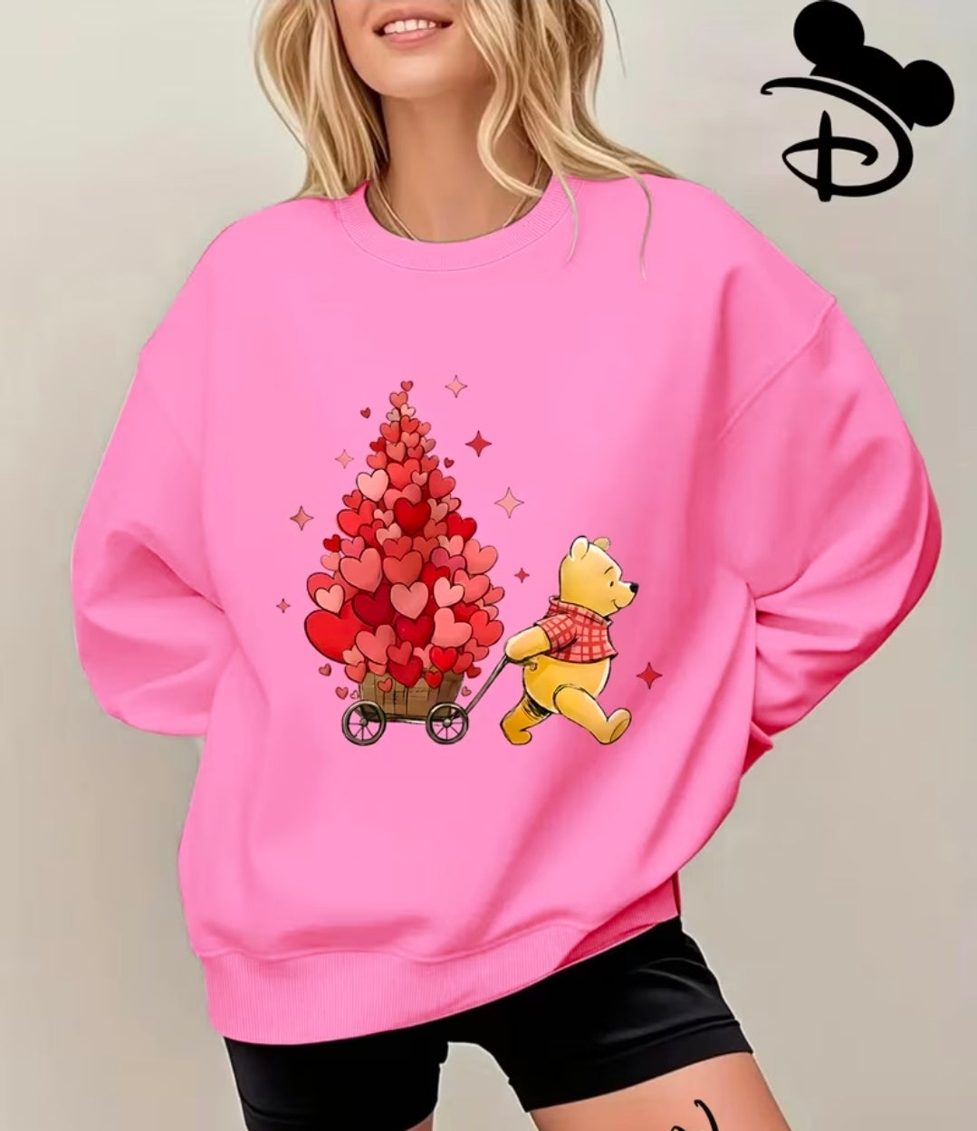 Heart Christmas Tree Yellow Bear Jumper