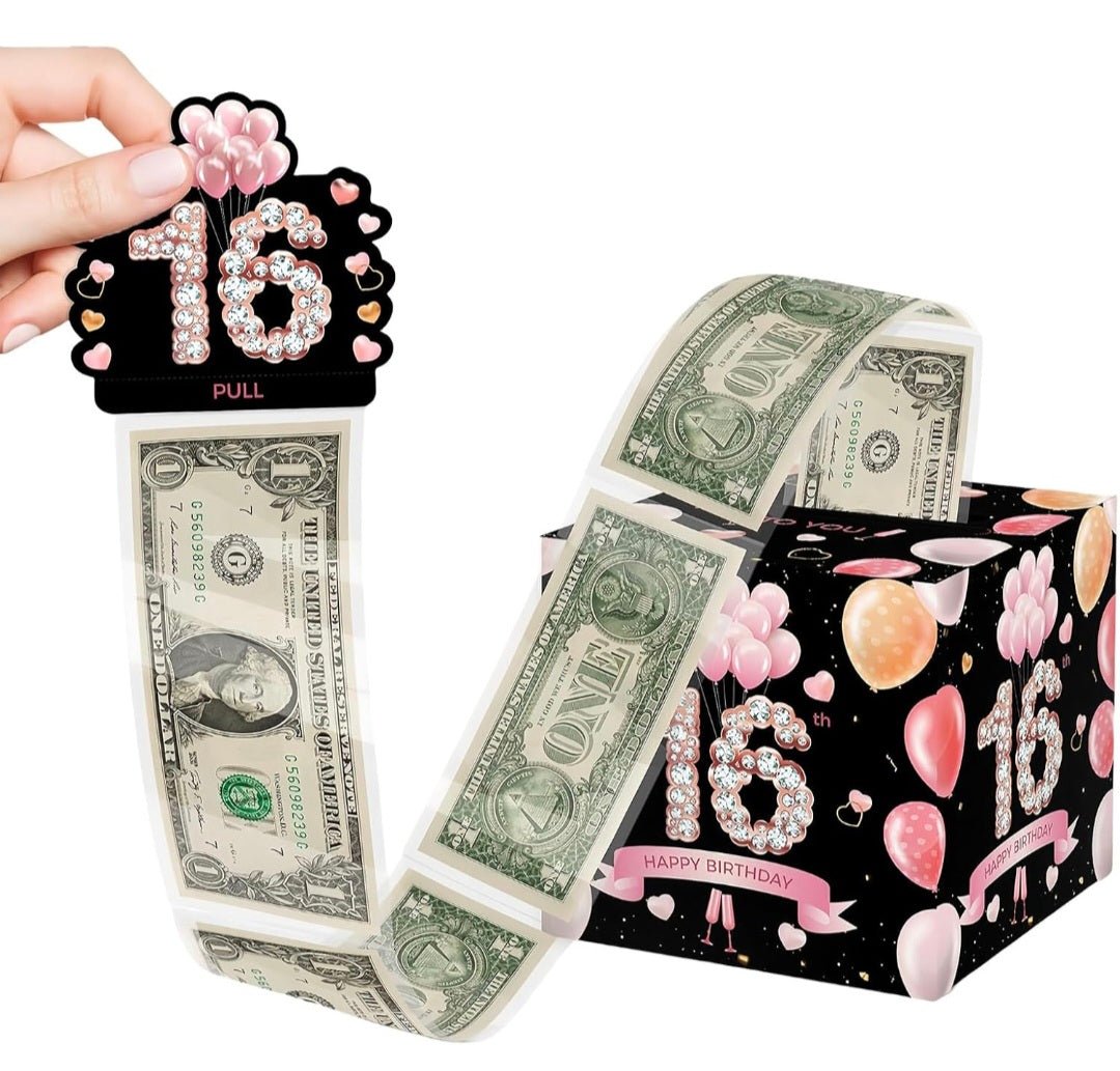 Birthday Cash Gift Presentation Box