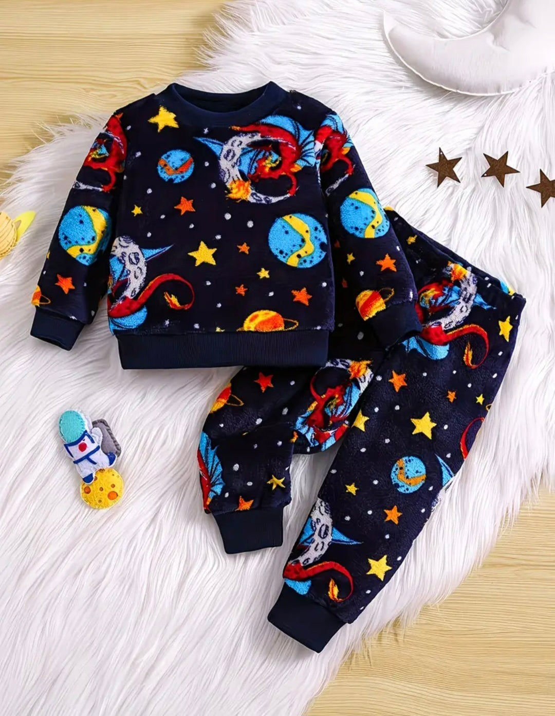 Space fleece pyjamas