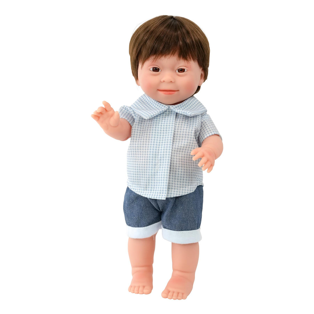 Doll Down Syndrome Boy - Brown Hair (36 cm / 14")