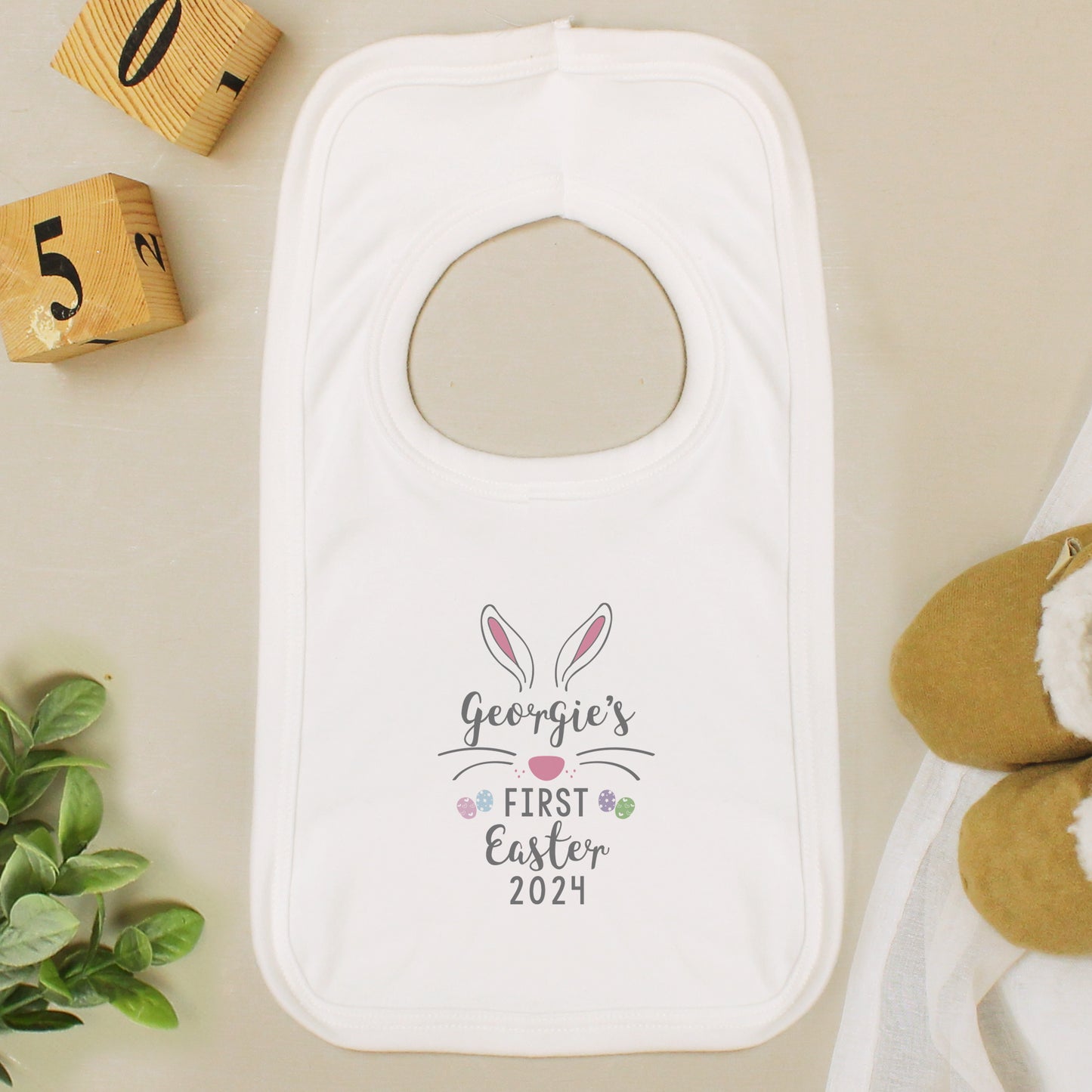 Personalised First Easter Bib