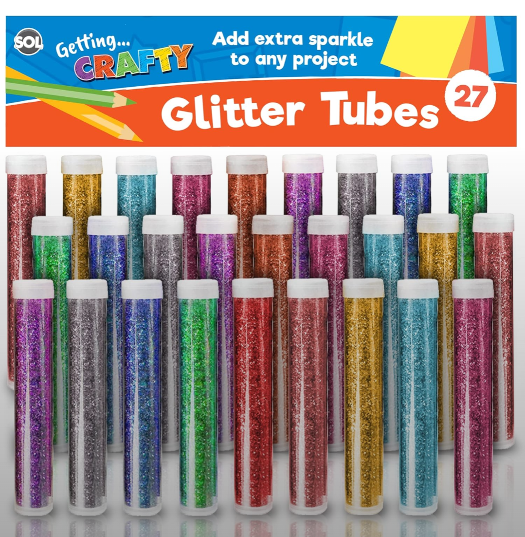 27 Mixed Glitter Tubes