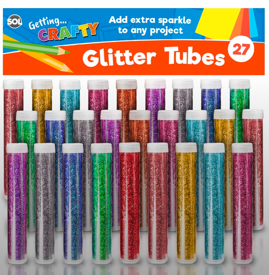 27 Mixed Glitter Tubes