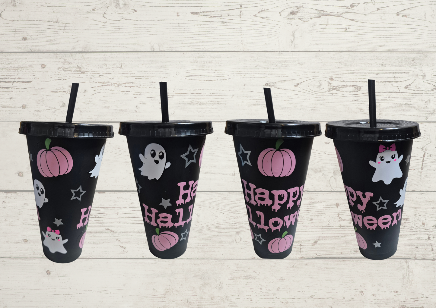 Pink Halloween Cold Cup