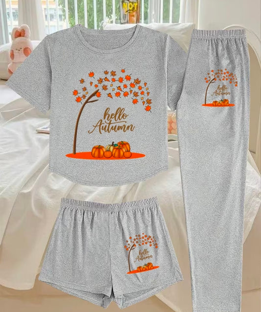 Womens 3pc Pyjama Set