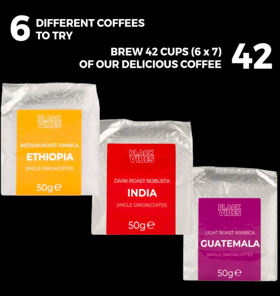 Gourmet Coffee Gift Set - WORLD'S COFFEES | Ground Coffee 300g (6 x 50g)