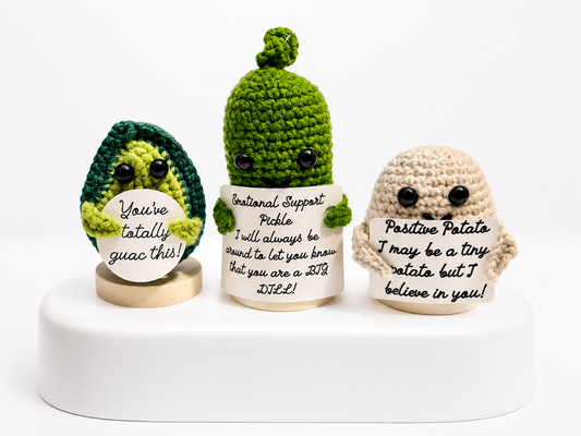 Set of 3 Handmade Positive Veg