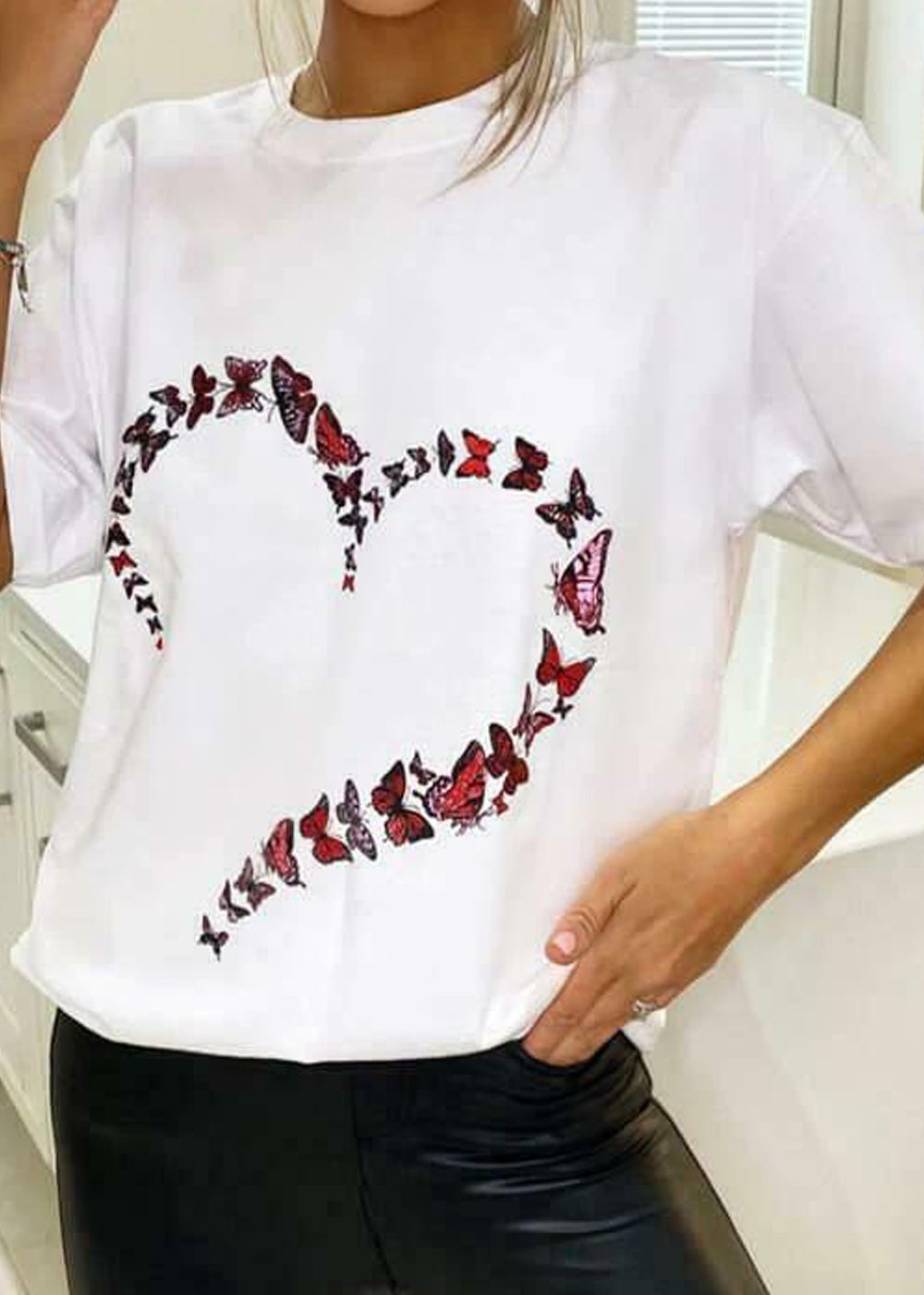 Butterfly Heart Oversized T-Shirt