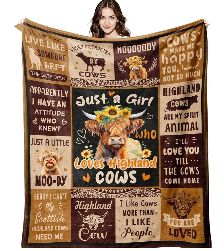 Highland Cow Blanket