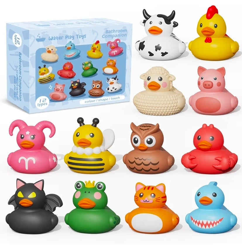 12 Rubber Ducks