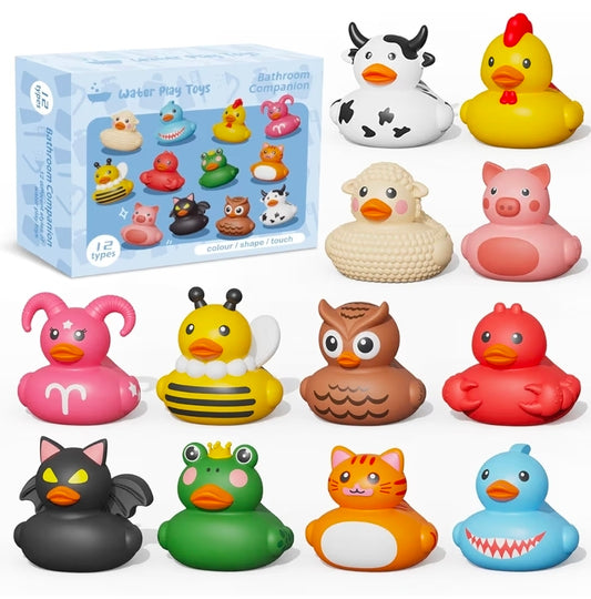 12 Rubber Ducks