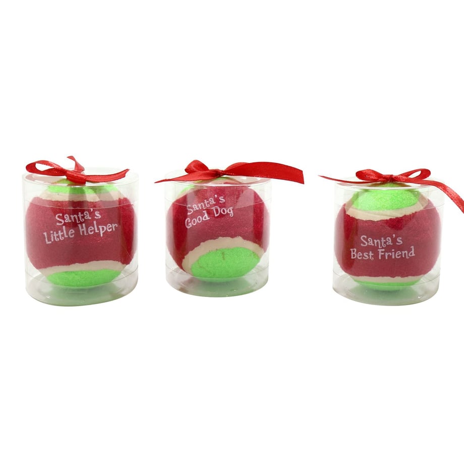 Pet Christmas Printed Tennis Ball